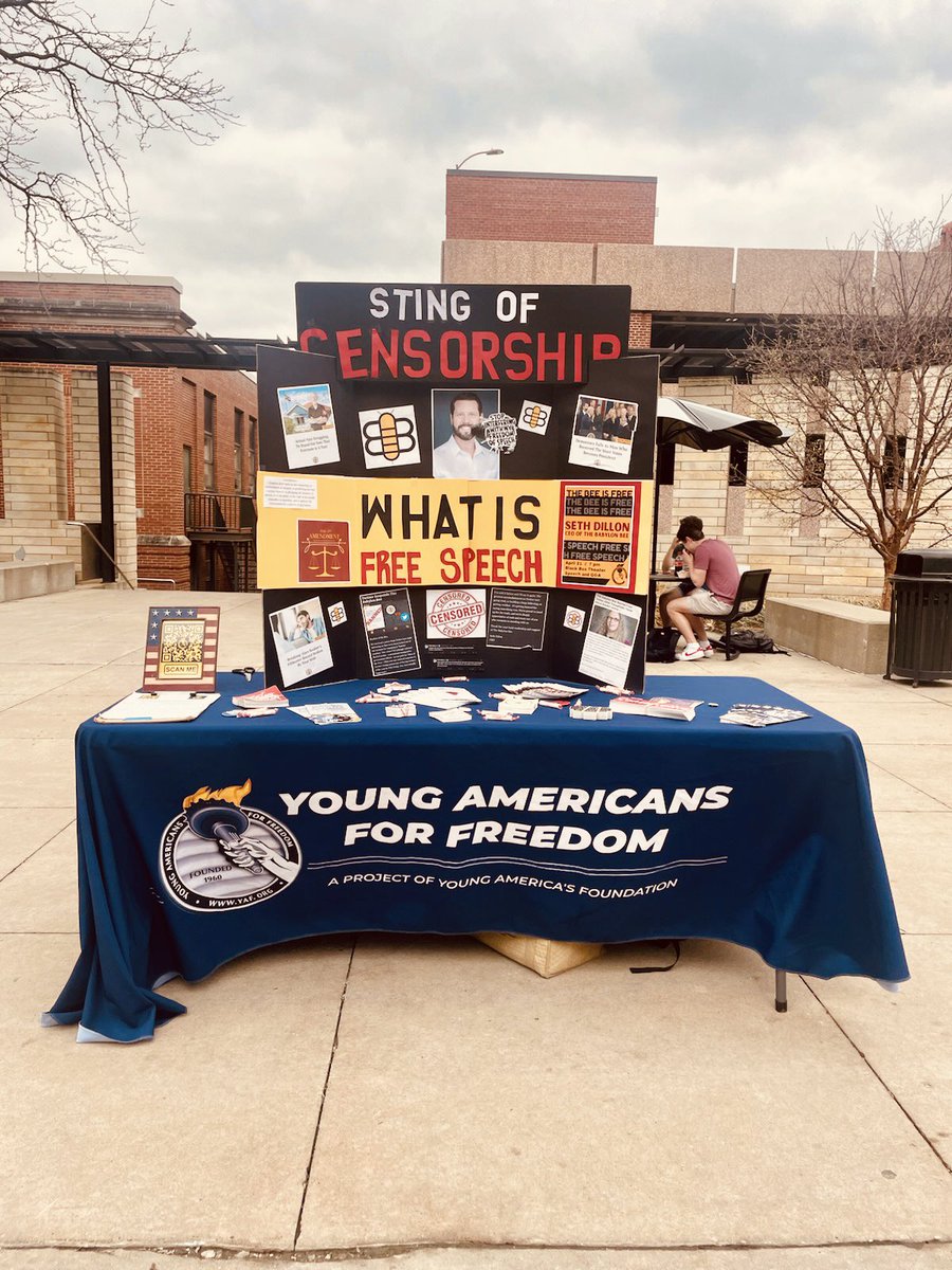 Iowa_YAF's tweet image. You’ve seen the Buzz around campus- Tomorrow, Seth Dillon will be on Campus to talk about “The Sting of Censorship” as it pertains to The Babylon Bee and the companies experience over the last few years. 🐝💛🖤
Join us// April 21// 7 Pm// Black Box Theater