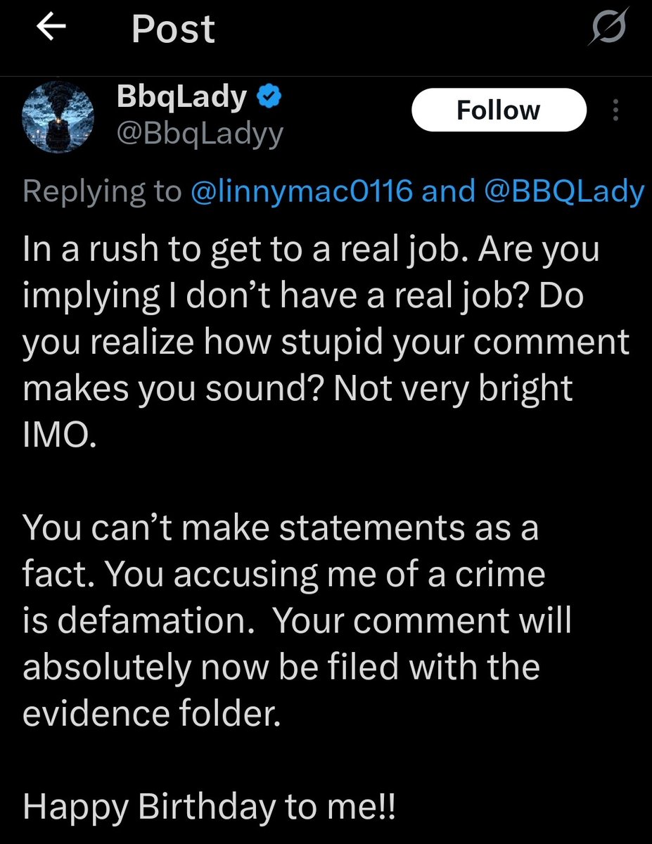I wonder if Barbecue buys her lawsuit binders from the same place as Betty Bullhorn? 

If you're sitting next to the grill, I highly suggest moving your seat! You might get burnt! 👨‍⚖️