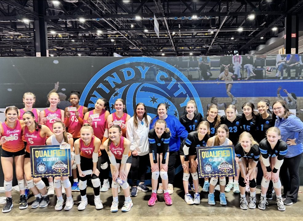 Elevation Sweep!  Elevation 13 Collins and 13 OC combined for 14-2 record against the field and met in the 13 Liberty finals at Windy City! 13 Collins took the crown but both teams earned their 2nd Bid to Nationals in KC!  #ElevationNation