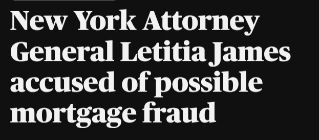 Aboutnothing77's tweet photo. @NewYorkStateAG ➡️

MISS "NO ONE IS ABOVE THE LAW" #LETICIAJAMES  LIKELY TO BE HIT WITH WIRE, MAIL &amp; BANK FRAUD CHARGES &amp; MAKING FALSE STATEMENTS TO A FINANCIAL INSTITUTION: 

Karma found a big target when it bit her in the ass

#DemocratParty #CECOT
#Hillary #BigYes #Trump https://t.co/xdYouxJRBx