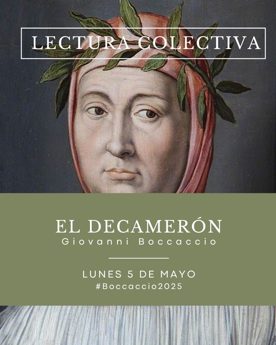 Nueva lectura colectiva: comienza el 5 de mayo.
#Boccaccio2025