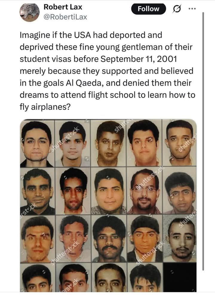 MoralBlindness's tweet photo. This is for all the useful idiots who tried to prevent the visa revocation and deportation of Hamas fanboy and Columbia 'student activist' Mahmoud Khalil .... https://t.co/Ke1oQF9Bva