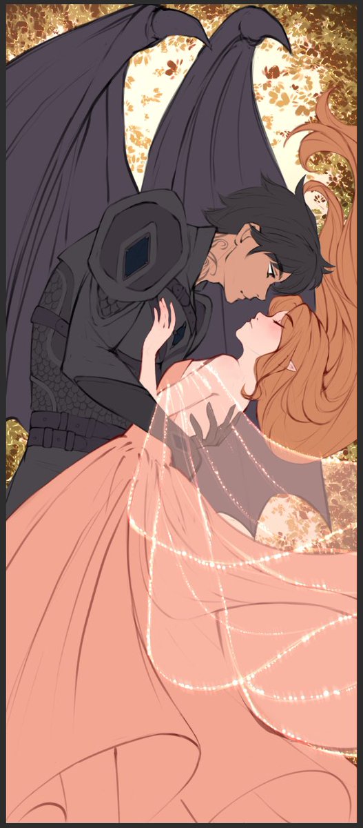 Flat colors ✨🦇🌸

#elriel #acotarfanart #acotar #bookart #elain #azriel