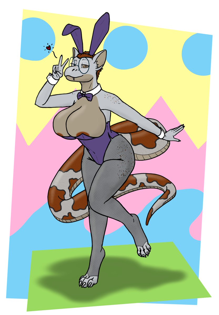 TheHyperEdge's tweet photo. Prill is here to wish you a Happy Easter before she overflows her suit~ https://t.co/BF0J35wapL