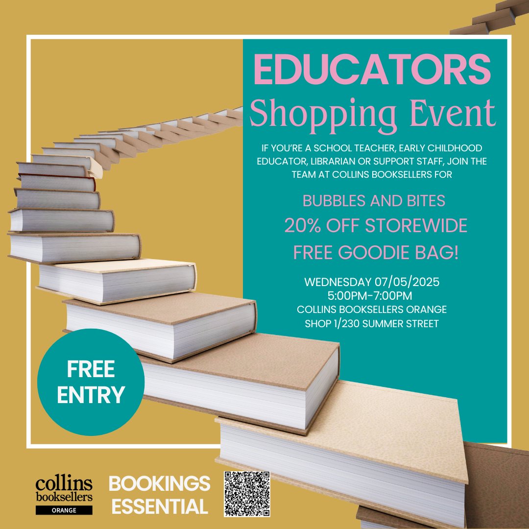 Collins Booksellers Orange tweet media