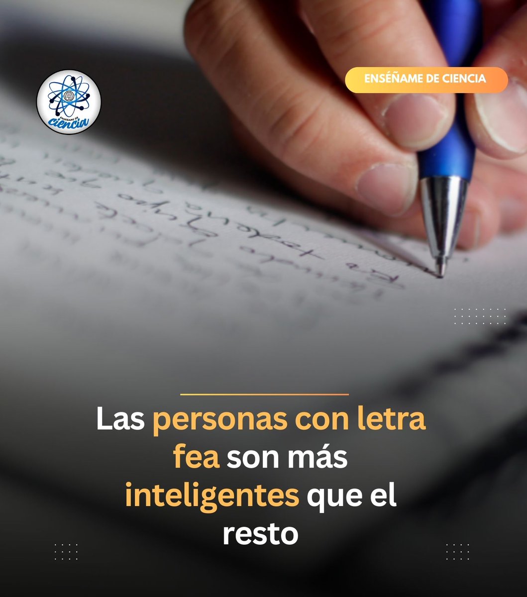 Este estudio revela que las personas con letra fea son más inteligentes que el resto.