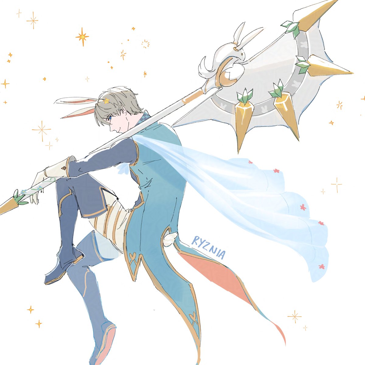 [LADS x FEH]
Easter 2025 with our local bunny man🐇✨

#Xavier #セイヤ #沈星回