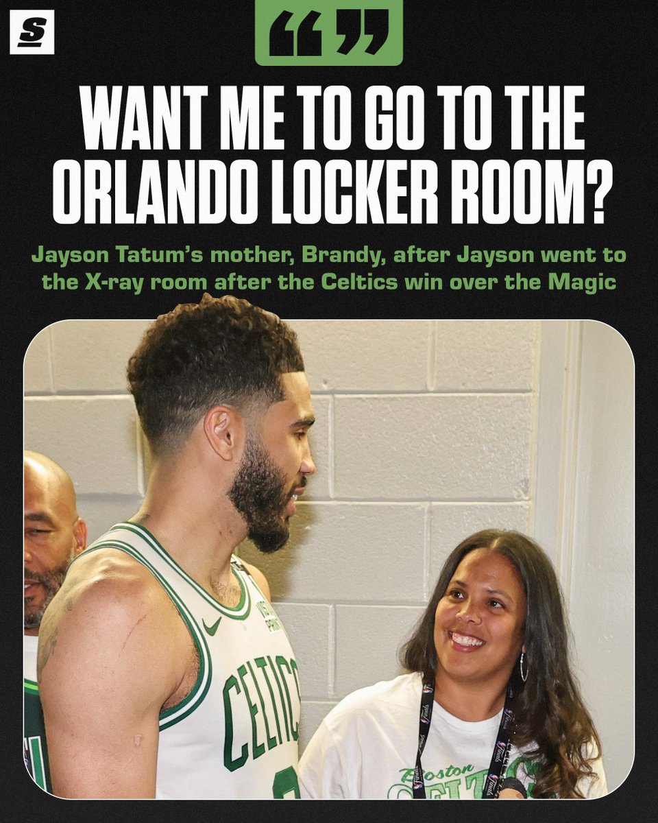 LegionHoops's tweet photo. Jayson Tatum’s mom wasn’t feeling the hard foul 💀

“You want me to go to the Orlando locker room?”

(h/t @theScore)
https://t.co/UGBt3gyKn9