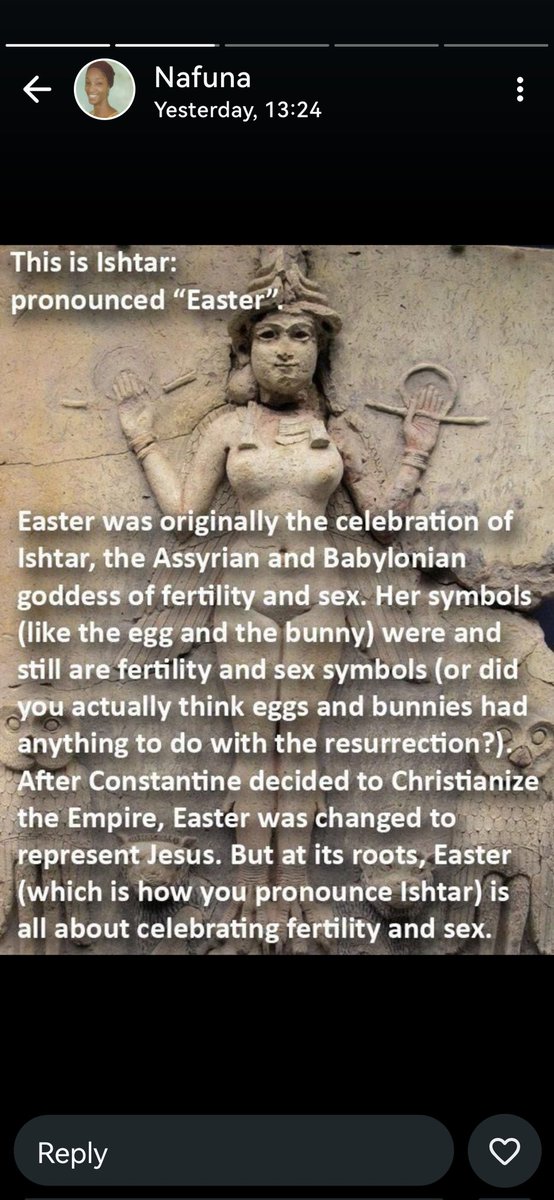 CorwayneW's tweet image. Easter is pagan. Please do your own independent research. It is time to wake up and stay awake!