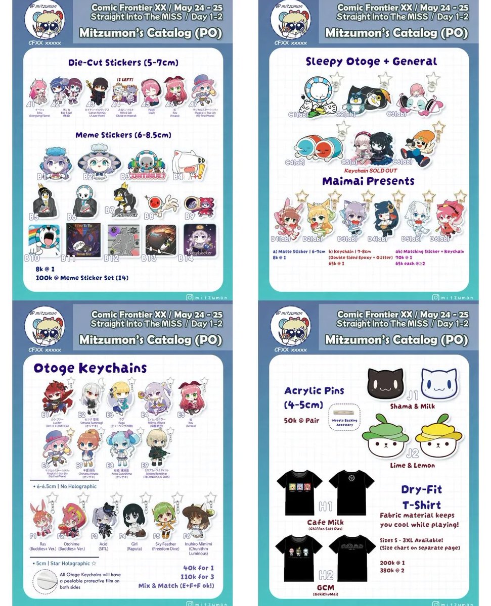 goose_desu's tweet photo. my boothmates are selling chunithm stuff dw 😭 check out mitzumon's PO here if youre interested:D https://t.co/DN3xMW6lV9 https://t.co/12VolulQfi