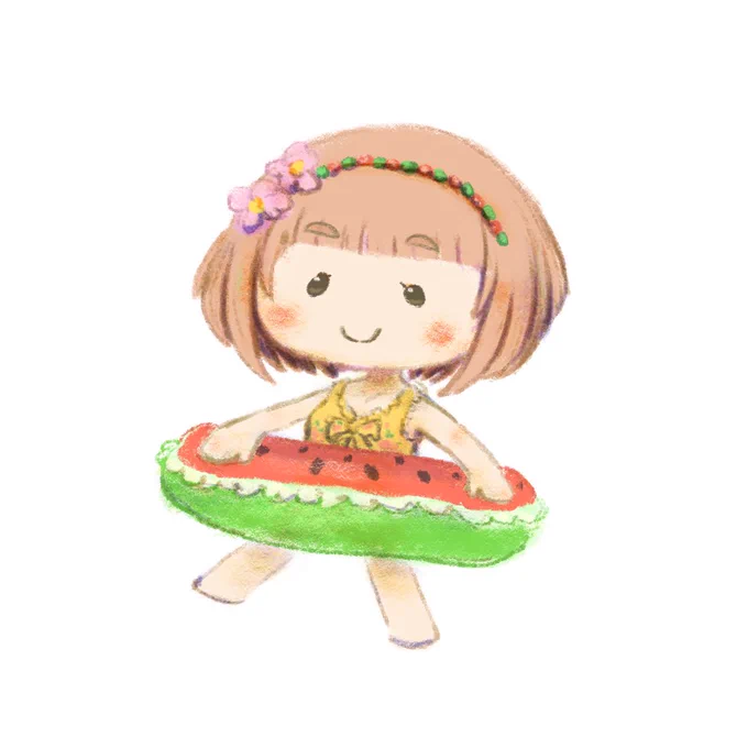 暑いのでうきわゆず春のサマーユッズ 