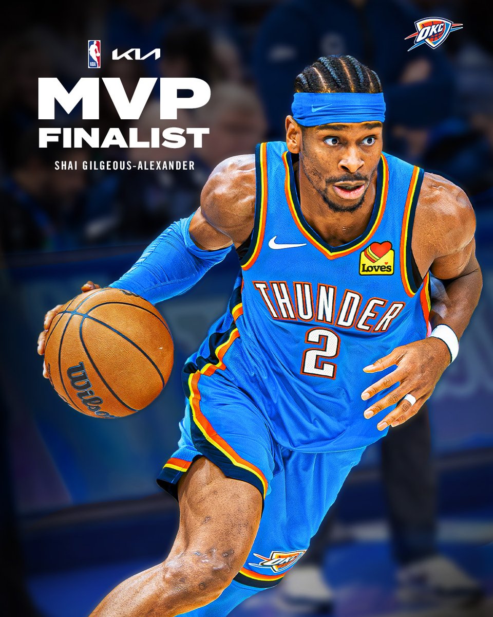 SGA named finalist for <a href="/Kia/">Kia America</a> NBA Most Valuable Player ⚡️
