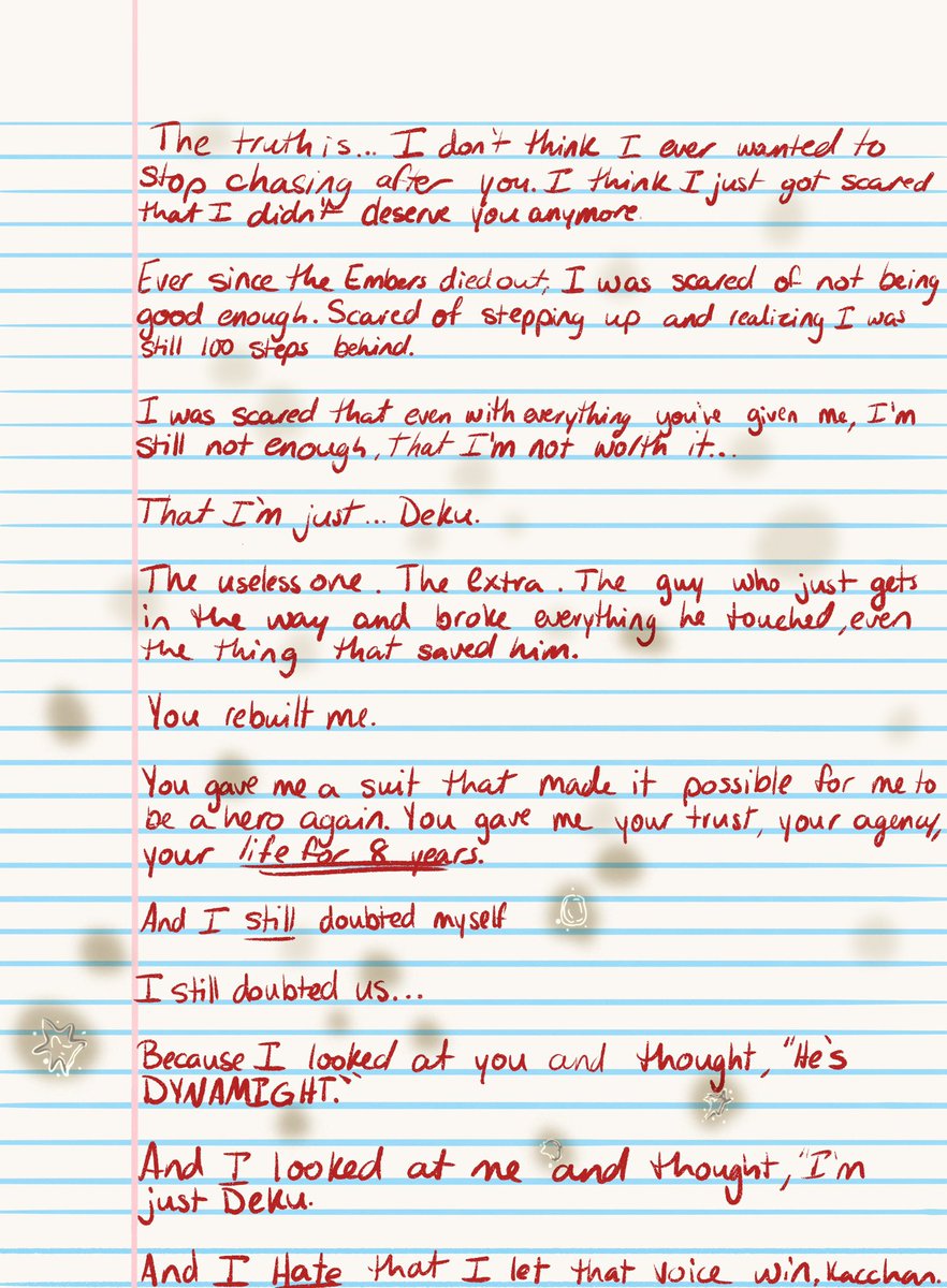 FOR THOSE OF YOU WHO ASKED ME FORE THE FULL LETTER. 

I do have a fic in progress that will include the whole thing, but in the mean time! I wrote it out for. Y’all!!

From our resident rambler!

#BAKUGOUBIRTHDAY #bakugoukatsuki #katsukibakugobirthday2025 #bkdk #bkdkbk 

4pg/8pg