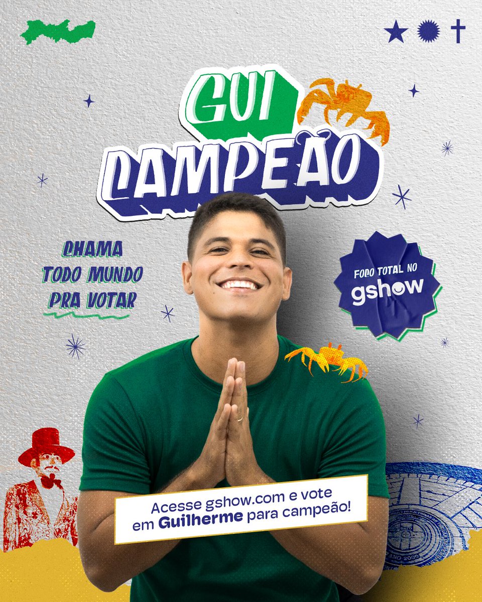 Guigavilarrr's tweet image. 🦀 MUTIRÃO GUI CAMPEÃO! 🦀
É HORA DA VOTAÇÃO!
Vamos juntos votar para Guilherme vencer o BBB25! 💪🔥
🔹 Comente um emoji a cada 20 votos! 👇
Encerra: 01h00
Meta: 5K
✅ O voto é para GANHAR, vote em GUILHERME!
⚠ Link para votação:

VOTO ÚNICO ⬇️
gshow.globo.com/realities/bbb/…

VOTO DA…