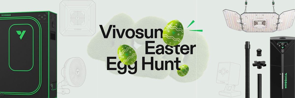 It’s time to celebrate—with prizes and a hunt full of surprises!
We’re kicking off our 3-Day Vivosun Easter Egg Hunt Giveaway!
Hidden eggs are scattered across our website… think you can spot them all?
Crack today’s clue and you could score something BIG!
Head to