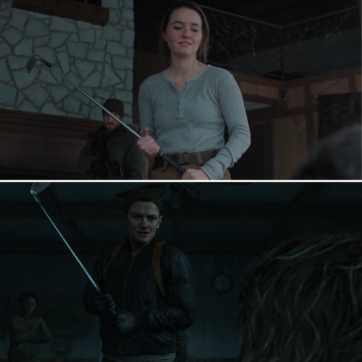 DomTheBomb's tweet photo. “You don’t get to rush this!” ⛳️🍿

#TheLastofUs https://t.co/dgtjwLtEGy