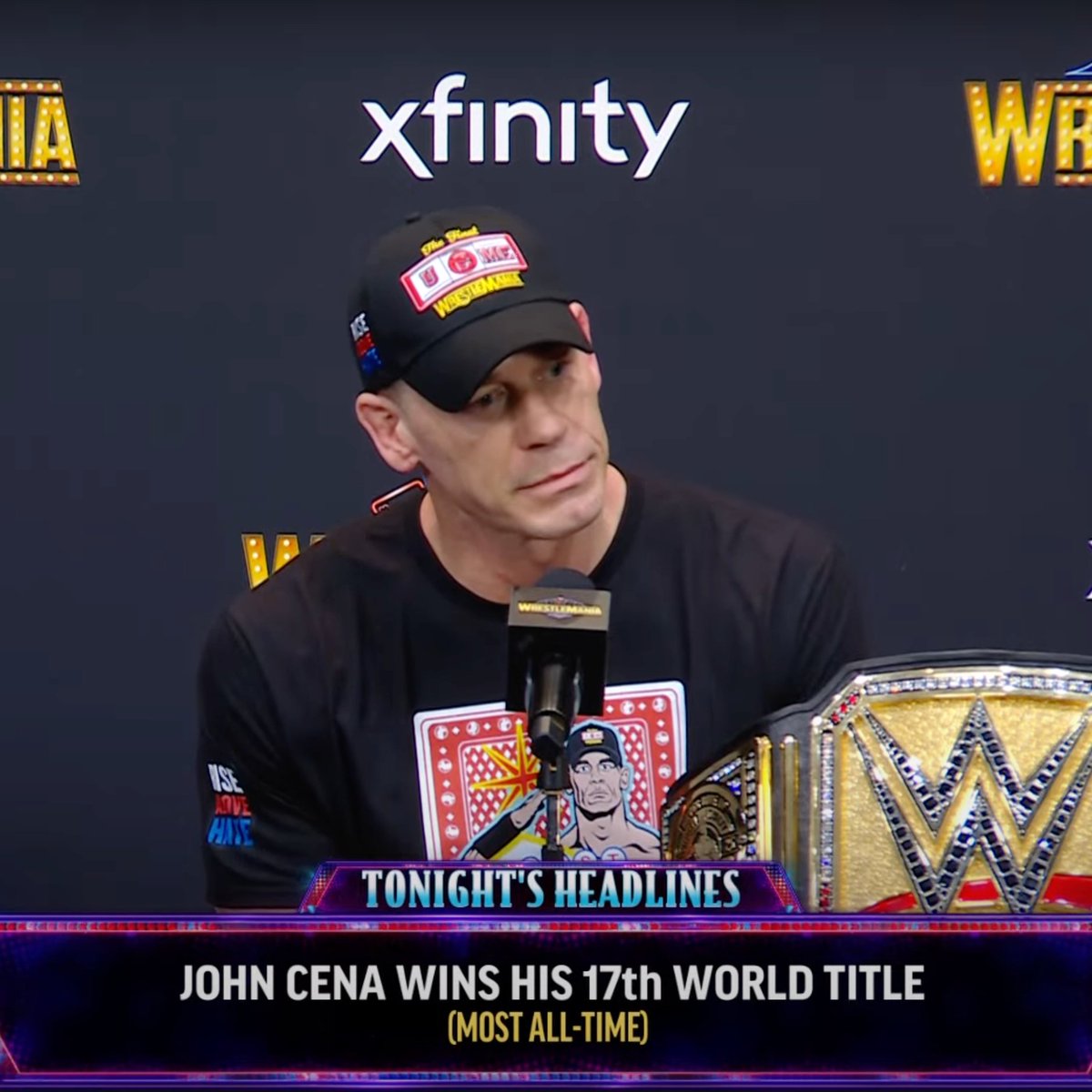 BRWrestling's tweet photo. John Cena responded to every question with, "that seems like a clickbait question" 😭 https://t.co/I3SMXTryj9