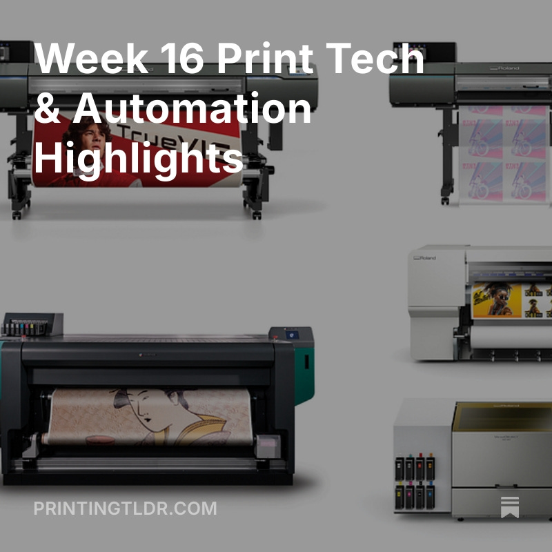 KjellKarlsson's tweet image. Big week in wide format 🖨️
✅ Roland drops new UV + DTF
✅ Durst adds Amazon anti-fraud
✅ Ricoh & Brother drive automation
✅ Nazdar saves you ink 💸
Catch the full TLDR in under 5 mins 👇
#PrintingNews #PrintWorkflow #RolandDGA #DurstGroup #FESPA2025 #Nazdar #Ricoh #DTF