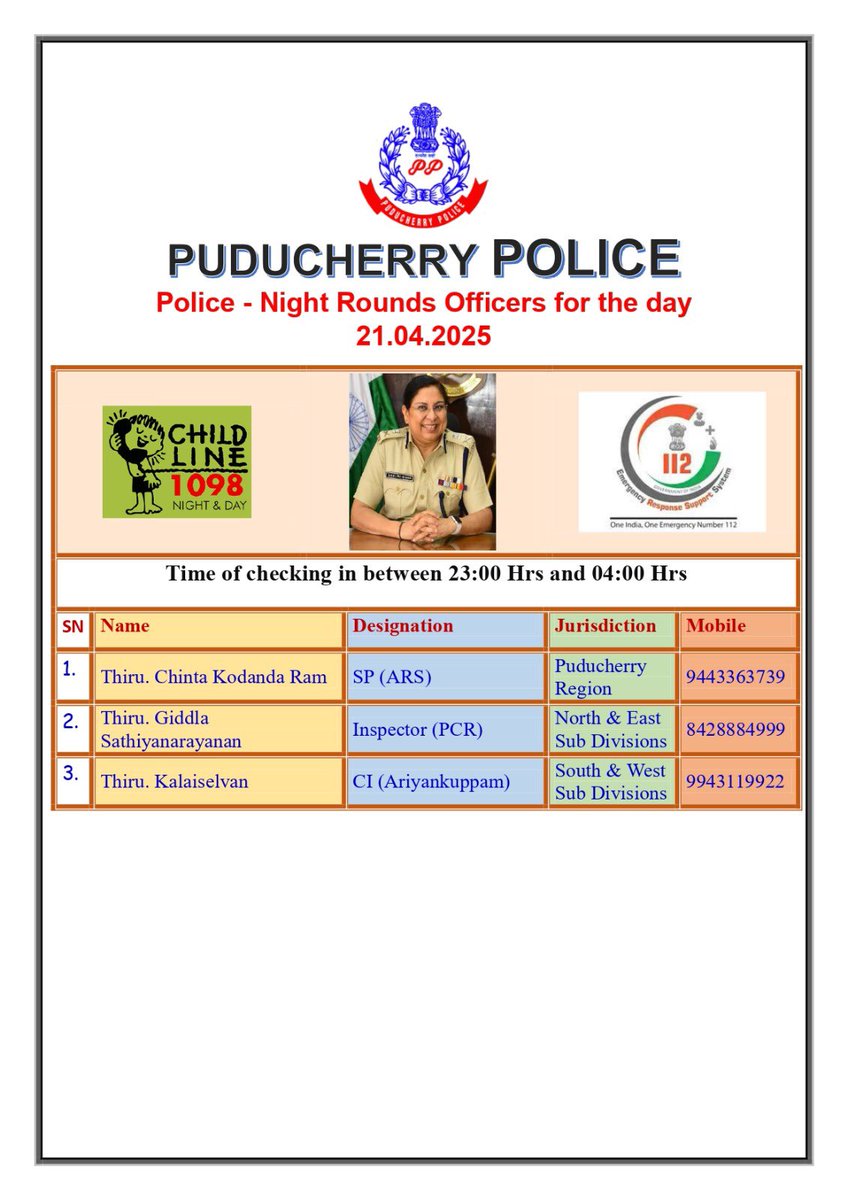 Puducherry Police (@puducherypolice) on Twitter photo 