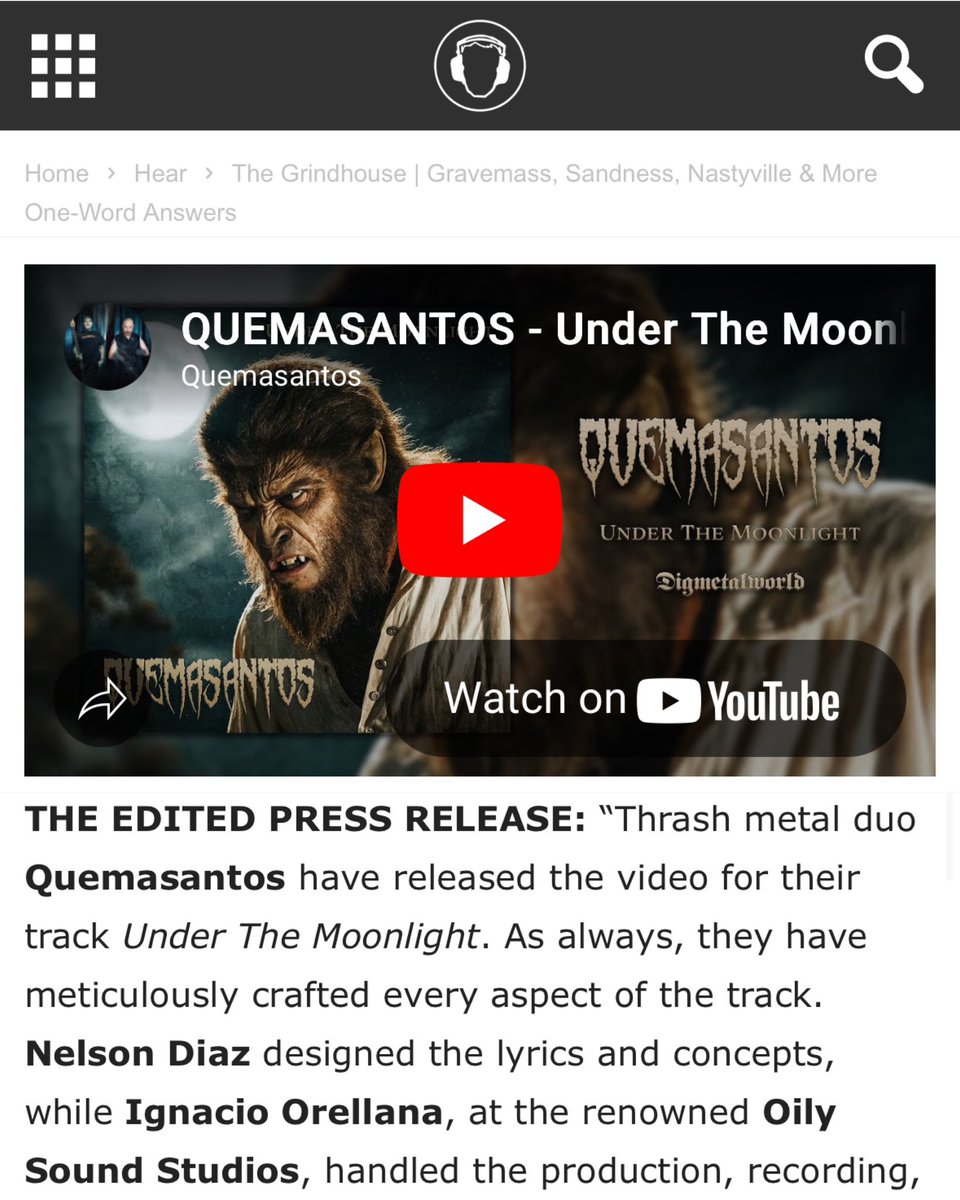 Quemasantos | Under The Moonlight (ft. Sebastian Osorio)

tinnitist.com/2025/04/18/the…

<a href="/tinnitist/">Tinnitist</a> 
<a href="/AsherMedia/">Asher Media</a> 
#metalisvital <a href="/quemasantos1/">Quemasantos</a>