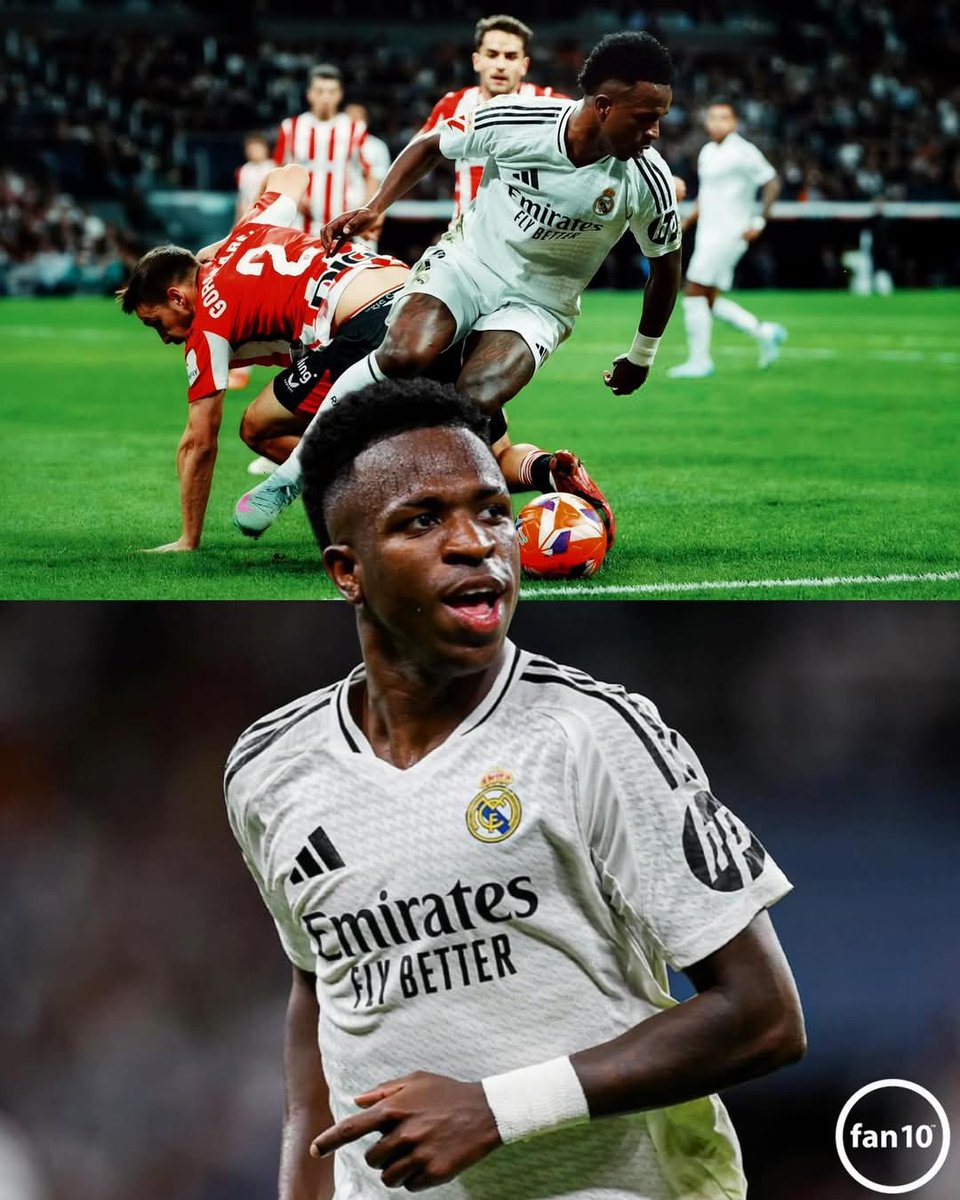 mar_2_ber's tweet photo. 📊 Vini Jr. 🆚 Athletic Club: 

• 4 shots 
• 5 dribbles completed 
• 6 key passes 
• 2 big chances created 
• 9 duels won 
• 70 touches 
• 2/2 long balls 
• 3 fouls won 

🎖️Most races completed (5)
🎖️Most key passes (6)

🏁 It was his 2️⃣0️⃣0️⃣ victories with Real Madrid 🍻 https://t.co/obsEM1mp1W