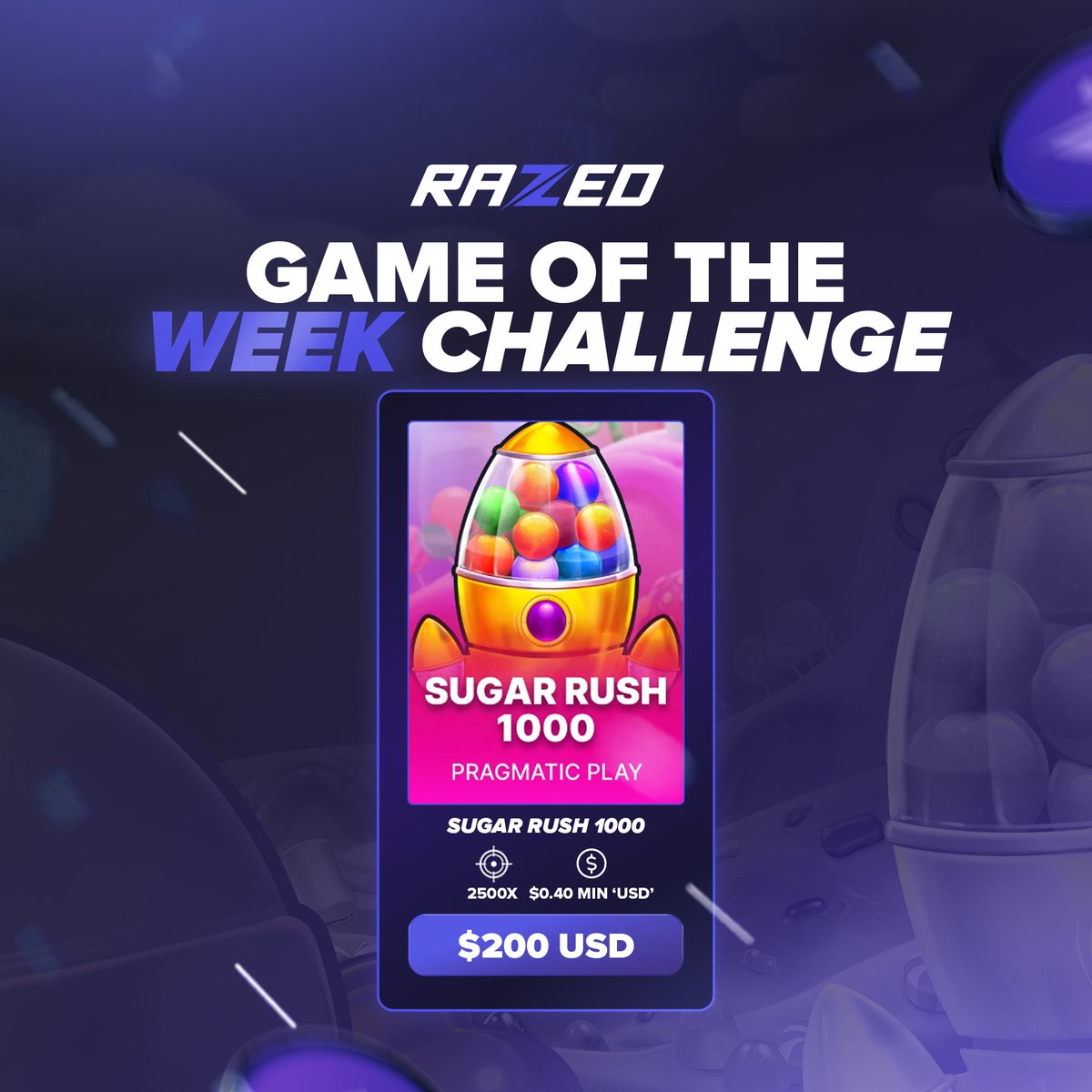 You know it. You love it. You've probably cried playing it.

Sugar Rush 1000 is the Game of the Week 😤🍬
🔹 $200 USD up for grabs
🔹 Hit 2500x
🔹 Just $0.40 USD to enter
 
RT🔁 for a shot at $200
1 lucky winner 💰
