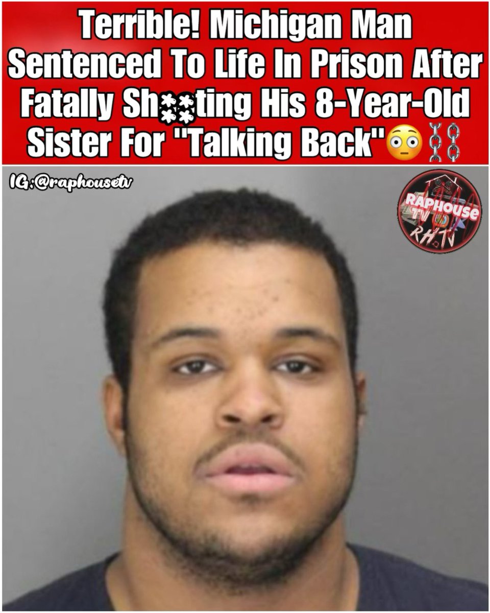 Michigan Man Sentenced To Life In Prison After Fatally Shooting His 8-Year-Old Sister For "Talking Back"