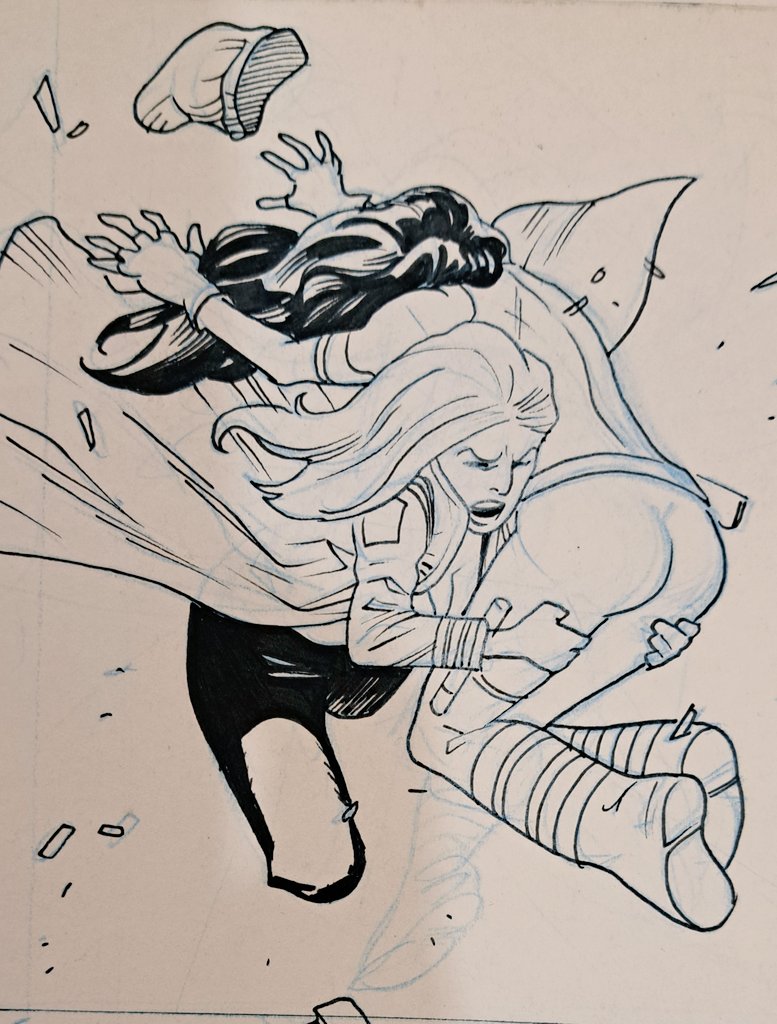 kotianart's tweet image. Went home for Easter and found some really old art of mine-- before I was on social media. From a webtoons called Dents. #comics #art