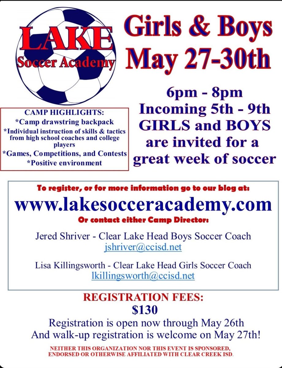 Sign up for our soccer camp!