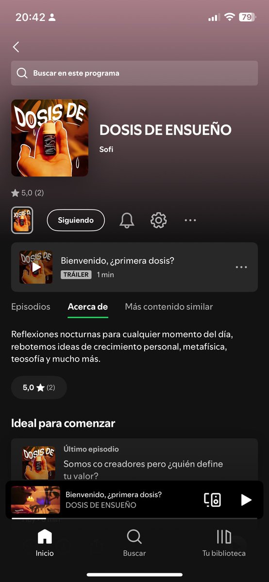 sofiajustsofi's tweet image. Bueno como no tengo tiempo para el canal de youtube, creé un podcast. Pásense por allá si les interesa lqm 🫶🏽

open.spotify.com/show/33HTiYTZY…

🪶