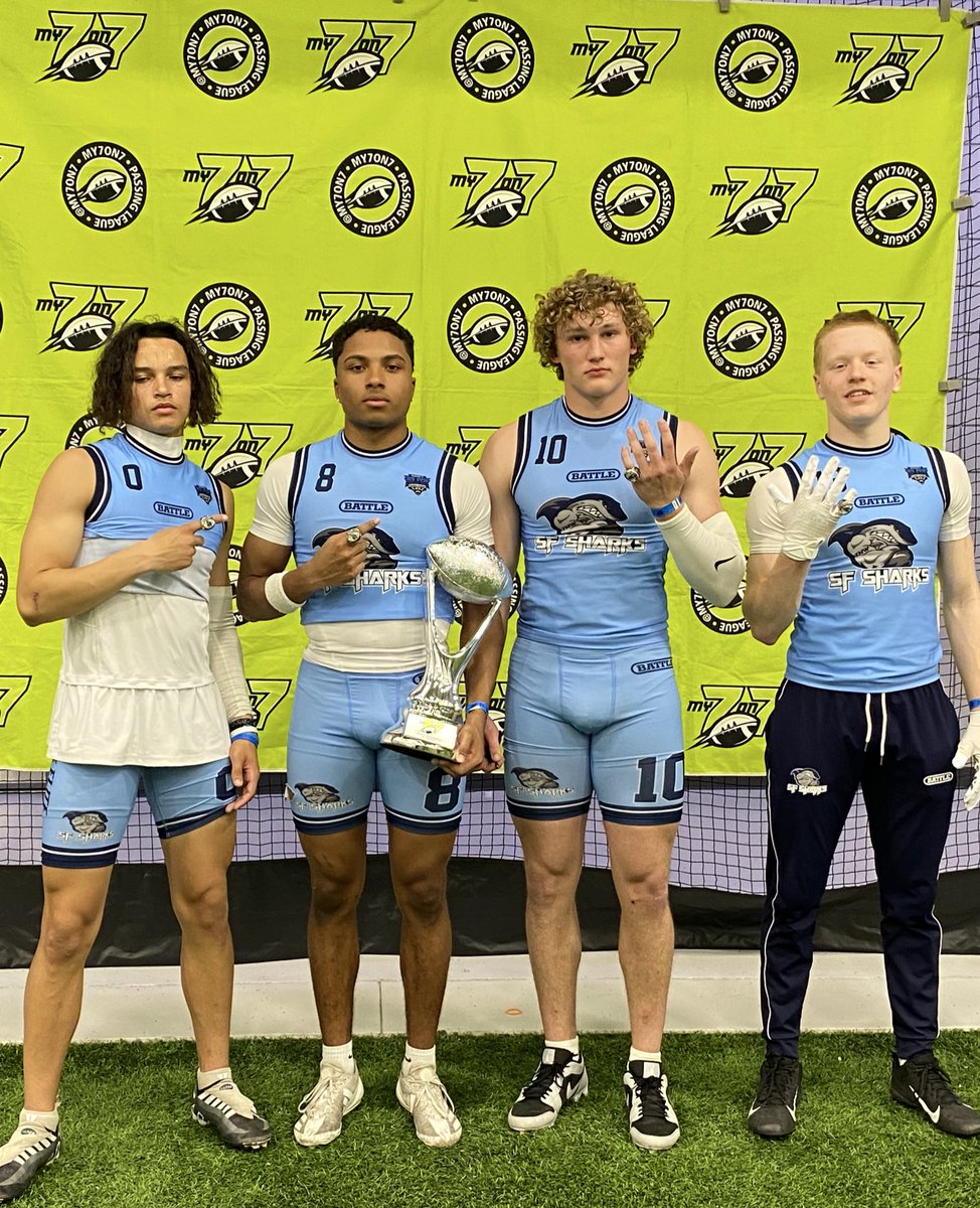 Kamden Schimmel (@kamdenschimmel8) on Twitter photo Another great weekend with the Sharks ๐ฆ <a href="/BAUERS_ELITE/">Bauerโs Elite</a> <a href="/my7on7/">My7on7 Football Leagues & Tournaments</a> <a href="/COACHBAUER_/">Coach Bauer</a> Another great weekend with the Sharks ๐ฆ <a href="/BAUERS_ELITE/">Bauerโs Elite</a> <a href="/my7on7/">My7on7 Football Leagues & Tournaments</a> <a href="/COACHBAUER_/">Coach Bauer</a>