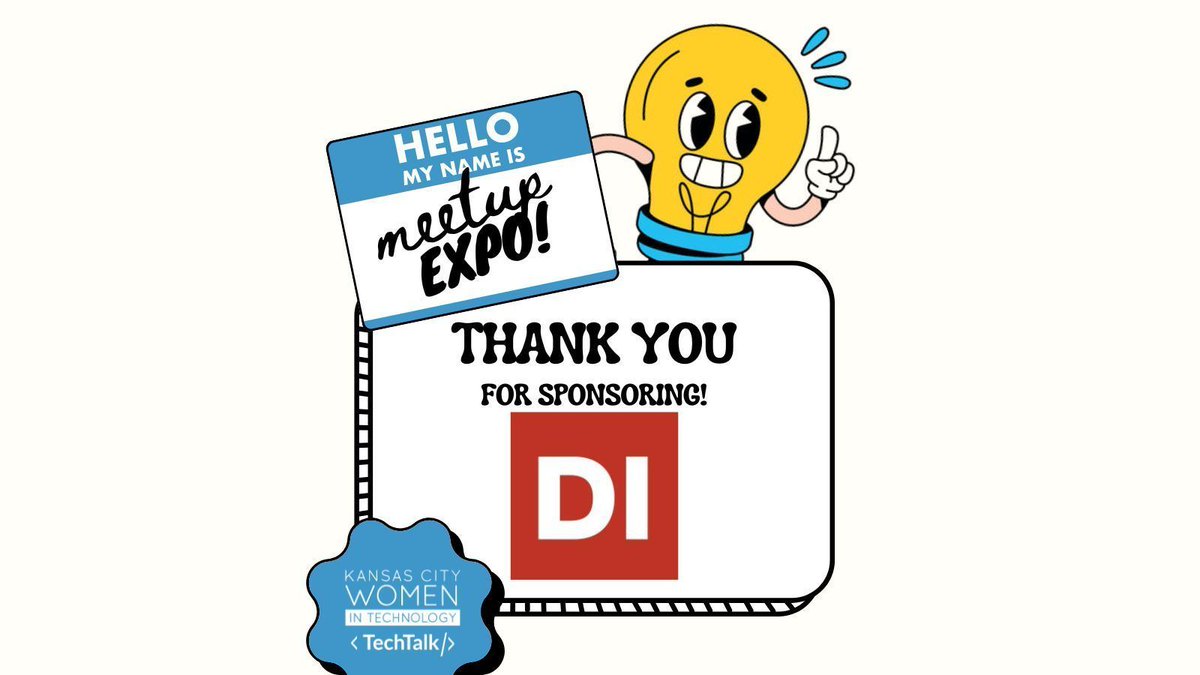 SHOUT OUT to our venue sponsor for this month -- Dimensional Innovations! Thank you so much for all that you do supporting KCWiT and our events. If you haven't registered for this month's TechTalk, it's not too late! Register here! -- buff.ly/gs1fcIF