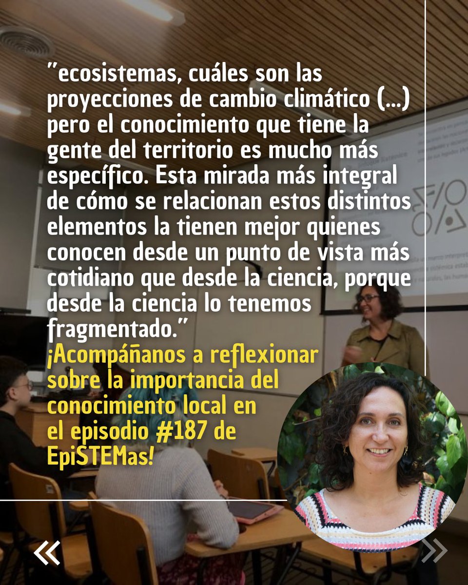 En el episodio #187, Anahí nos cuenta cómo aplica los conocimientos científicos en las comunidades buscando resiliencia al cambio climático, teniendo en cuenta cómo fluye lo que sabemos segúnlas herramientas que tenemos. Para descubrir más, entra a epistemas.com
