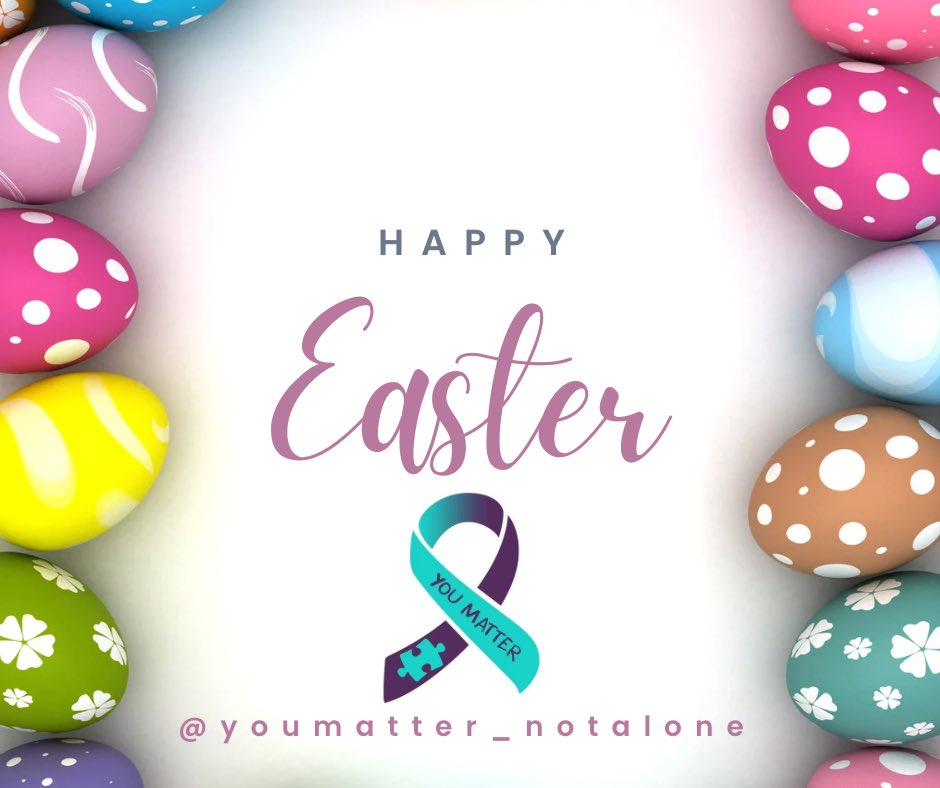 Happy Easter 🐇🐰🐣
#Easter 
#MentalHealthMatters #YouAreNotAlone #AntiBullying #SpreadLove #BeKind #YouMatterNotAlone