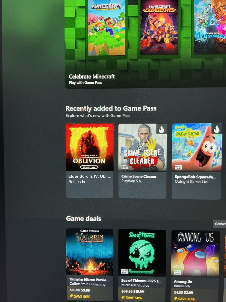 The Oblivion Remastered xbox game pass page is up for some users. You can begin downloading now. #Bethesda #Oblivion #Xbox #ElderScrolls