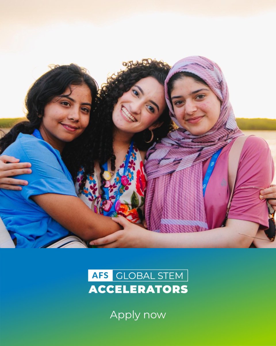 Great News for the Girls Towards Leadership network!
Applications for AFS Global STEM Accelerators program is open now.
Application link: afs.org/global-stem/ac…
Application deadline: April 30