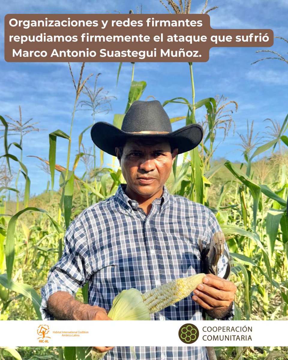 uprez's tweet image. Repudiamos el ataque que sufrió Marco Antonio Suástegui Muñoz,  defensor de los territorios campesinos de los Bienes Comunales de Cacahuatepec. Exigimos  proteger su vida y que se investigue y castigue a los culpables. Nuestra solidaridad 
a  familiares, compañeras y compañeros.