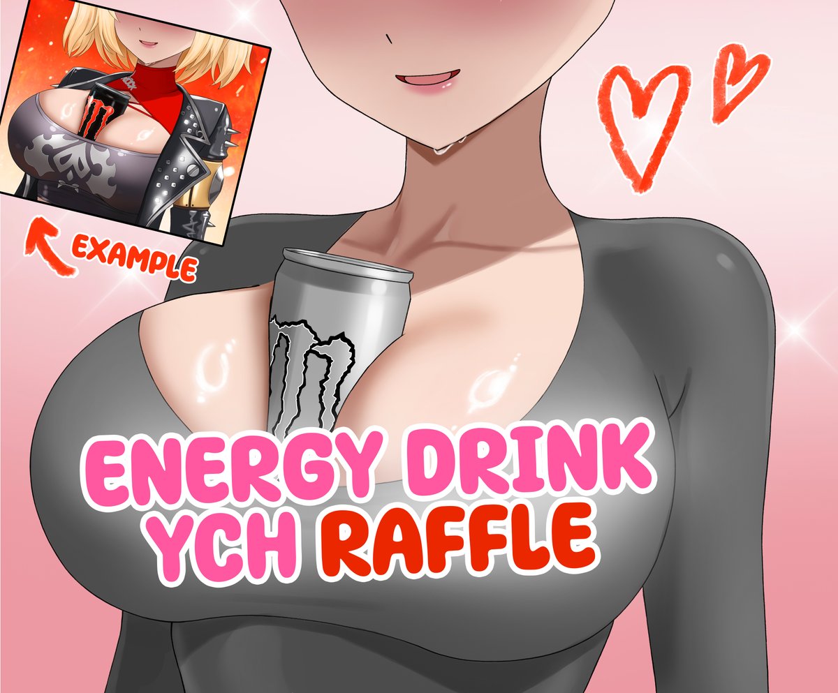❤️ ART RAFFLE ❤️ 
Energy drink YCH (any flavor + your clothes)
Any character / Vtuber / OC

Rules:
✨ Like, RT and follow
✨ Leave your ref in comments
✨ Ends April 23
#artraffle