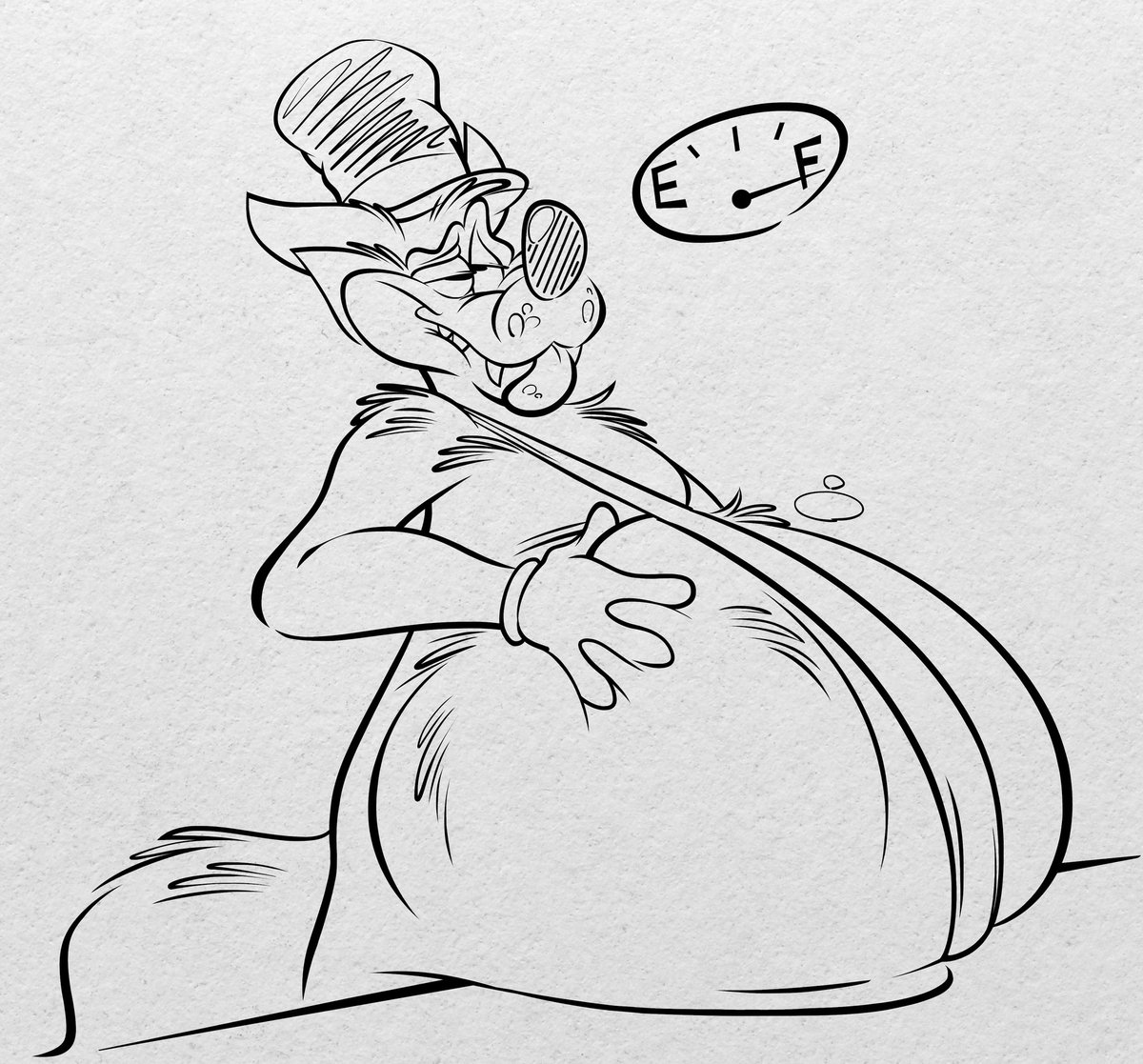 Grr I'm da big bad *HIC* ...well fed wolf!