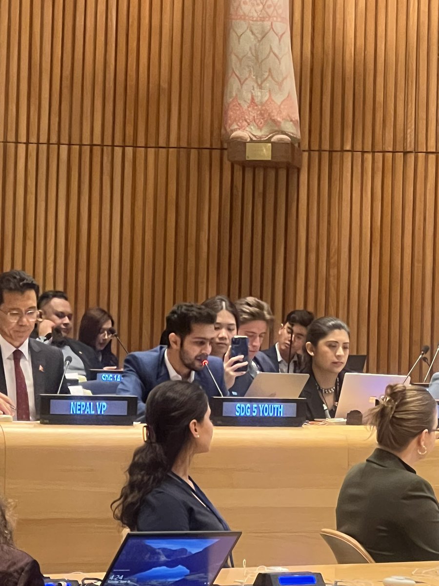 Priyansh Shah (@priyansh_shah56) on Twitter photo Fortunate to represent <a href="/WYHFGlobal/">World Youth Heart Federation</a> <a href="/WYHFIndia/">World Youth Heart Federation - India</a> for an intervention at SDG 5 Plenary during the <a href="/UNECOSOC/">UN ECOSOC President</a> Youth Forum.
We urged member states and NSAs to address health inequalities by supporting #youth led action on #NCDs
<a href="/AmiBhattMD/">Ami Bhatt, MD</a> <a href="/FaRodriguezMD/">Fatima Rodriguez</a> <a href="/UNMGCY/">MGCY</a> Fortunate to represent <a href="/WYHFGlobal/">World Youth Heart Federation</a> <a href="/WYHFIndia/">World Youth Heart Federation - India</a> for an intervention at SDG 5 Plenary during the <a href="/UNECOSOC/">UN ECOSOC President</a> Youth Forum.
We urged member states and NSAs to address health inequalities by supporting #youth led action on #NCDs
<a href="/AmiBhattMD/">Ami Bhatt, MD</a> <a href="/FaRodriguezMD/">Fatima Rodriguez</a> <a href="/UNMGCY/">MGCY</a>