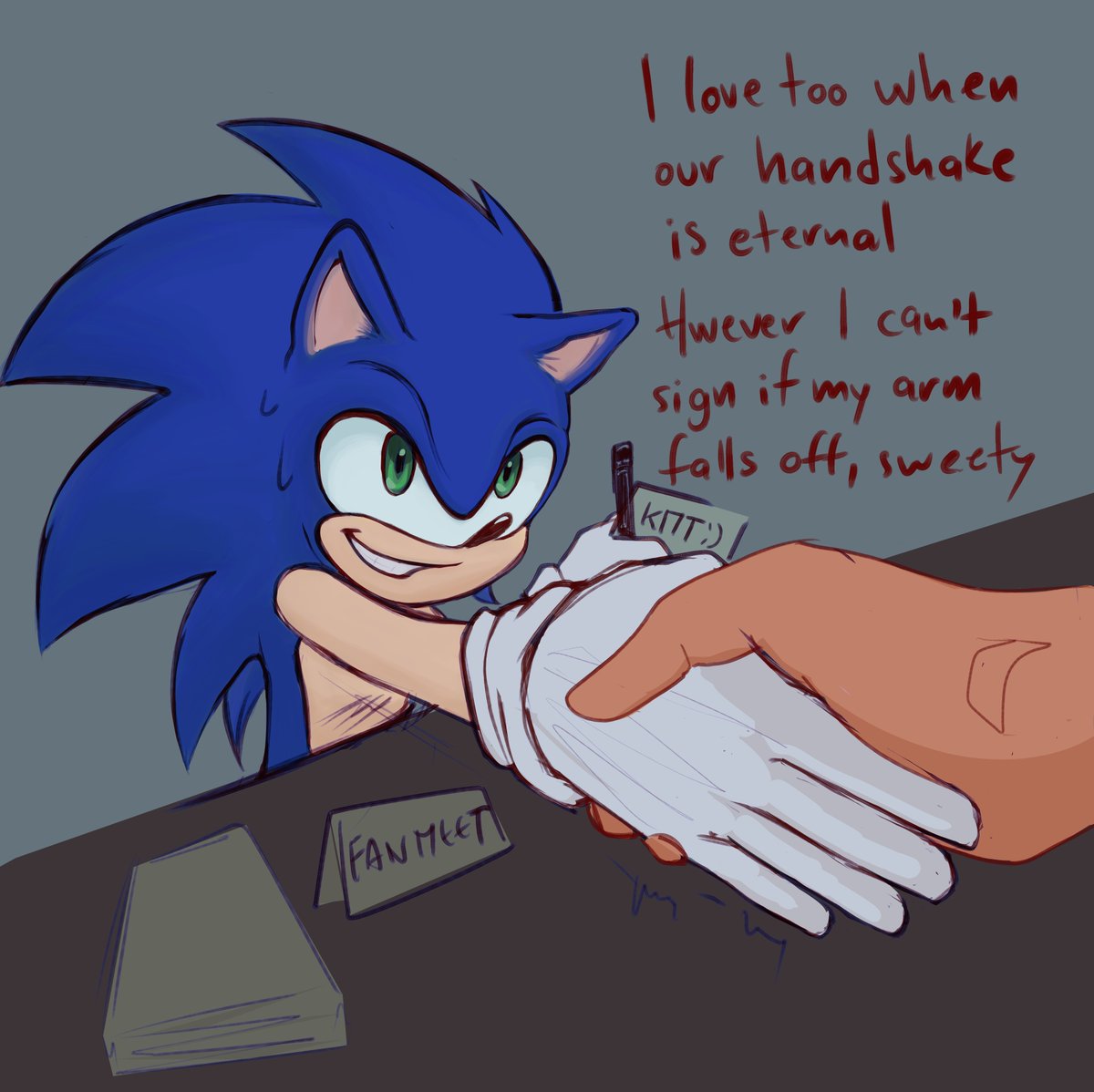 Kmat2121's tweet photo. Today is my birthday 
And I drew an emotional support 😊 https://t.co/9mmWcAMgzR