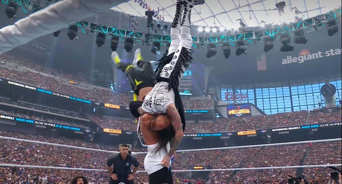 PublicEnemiesHQ's tweet photo. Bron Breakker is restoring a feeling in wrestling that’s been absent since the mid 2000s #WrestleMania https://t.co/Xu7WEKISAe