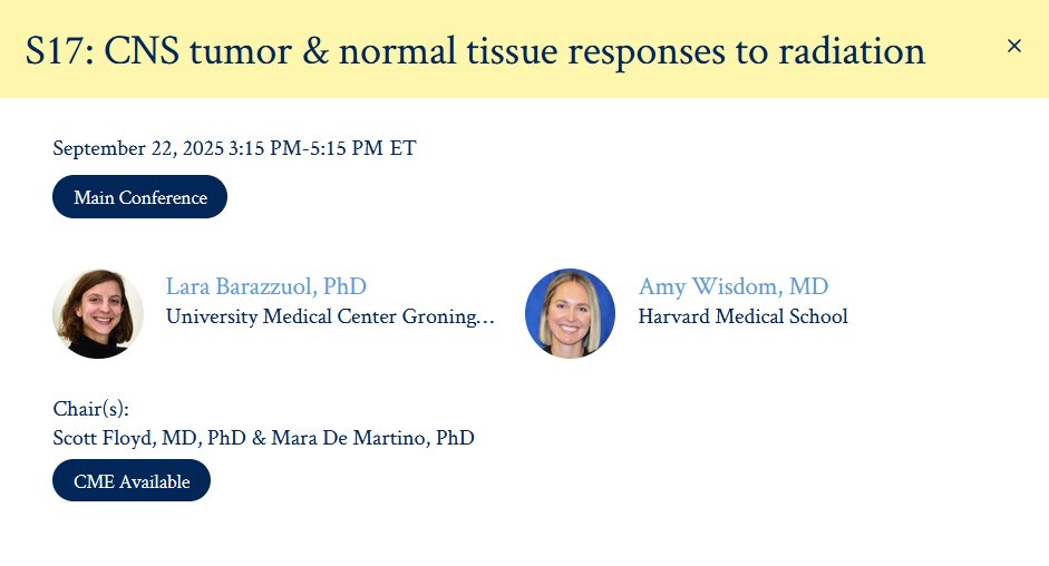 Henning Willers, MD, FASTRO (@henningwillers) on Twitter photo 📢 Another new thing we are trying out at the #RadRes2025 Meeting is disease-centric sessions‼️
⚠️Submit abstracts for the CNS Symposium: 🧠web.cvent.com/event/b8aecb1e…
🎇Featuring Lara Barazzuol PhD & <a href="/AmyWisdom8/">Amy Wisdom, MD, PhD</a> MD PhD 🔥 🔥
#radbio #brain #btsm 📢 Another new thing we are trying out at the #RadRes2025 Meeting is disease-centric sessions‼️
⚠️Submit abstracts for the CNS Symposium: 🧠web.cvent.com/event/b8aecb1e…
🎇Featuring Lara Barazzuol PhD & <a href="/AmyWisdom8/">Amy Wisdom, MD, PhD</a> MD PhD 🔥 🔥
#radbio #brain #btsm