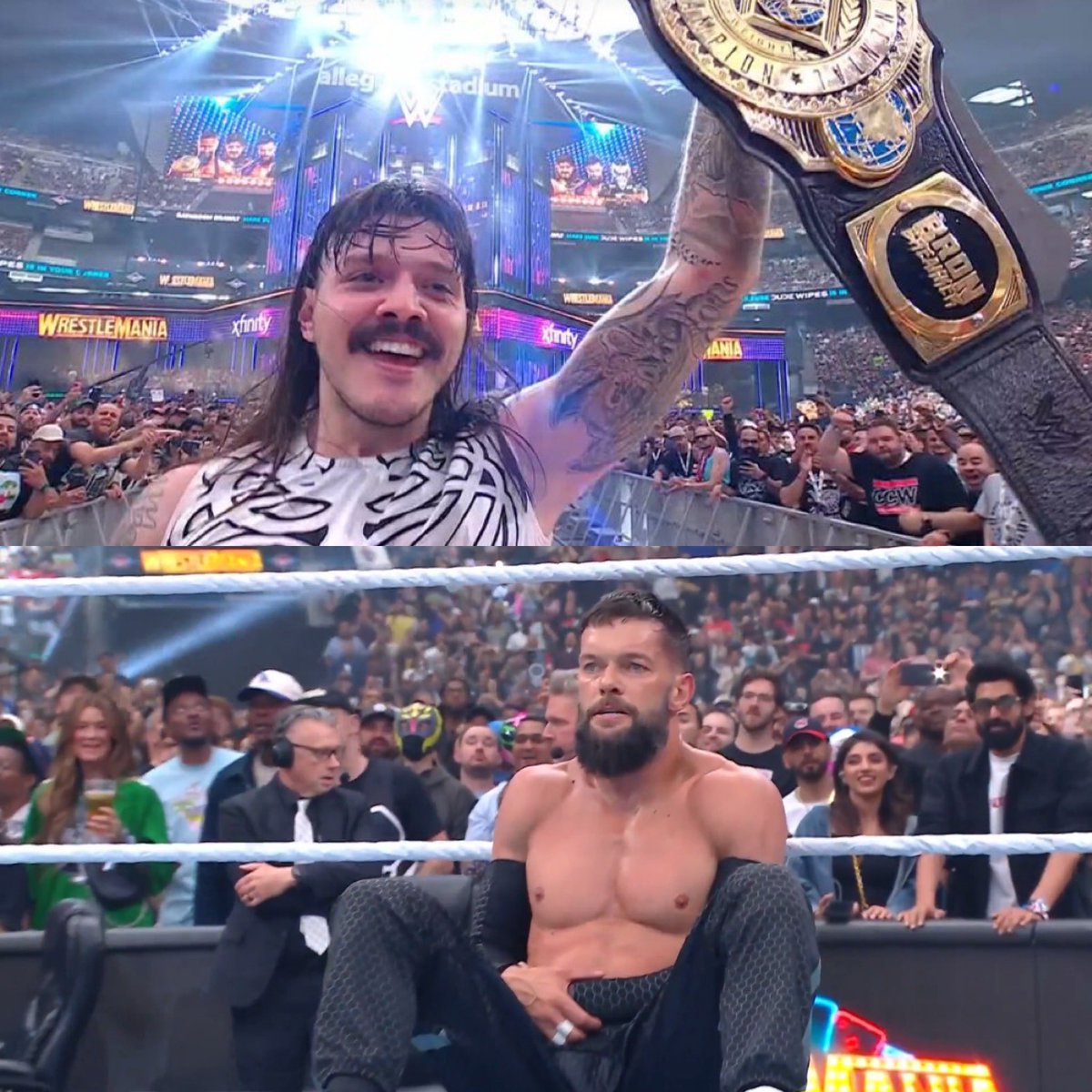 Roadster_26's tweet photo. #WrestleMania #WrestleMania41 Night 2 is eating up Night 1 by miles 🔥🔥 https://t.co/VE3VSJJg4j