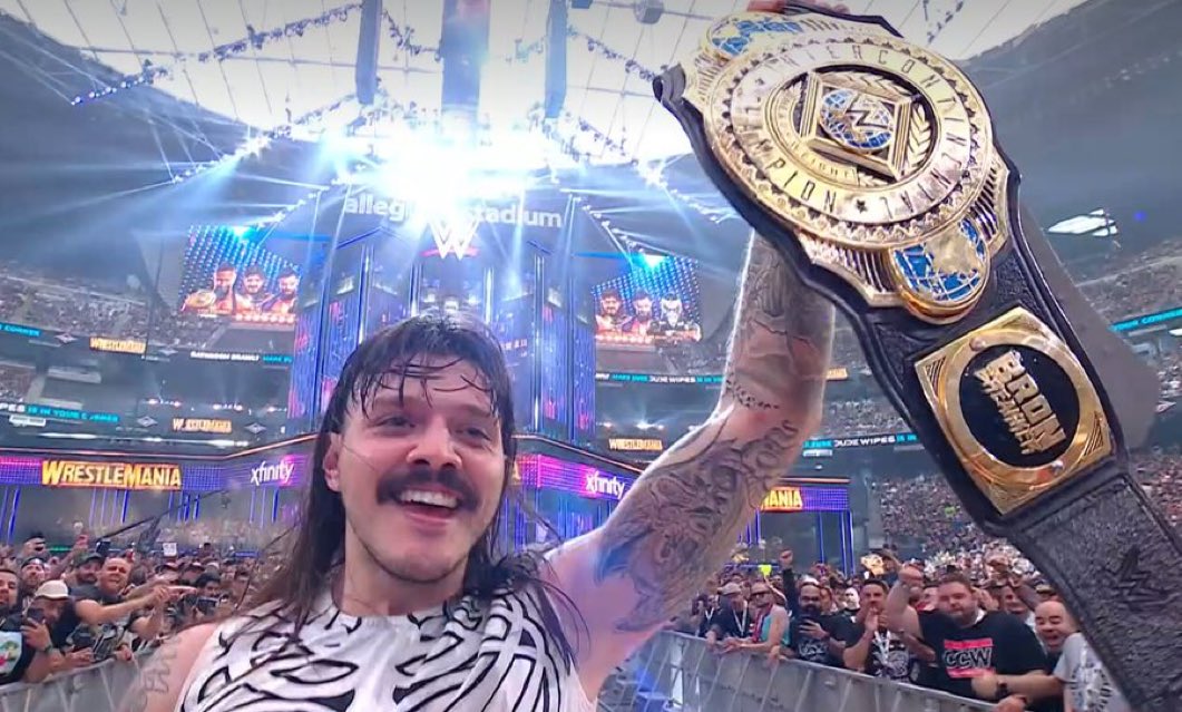 DOM IS THE NEW IC CHAMP!!! #WrestleMania