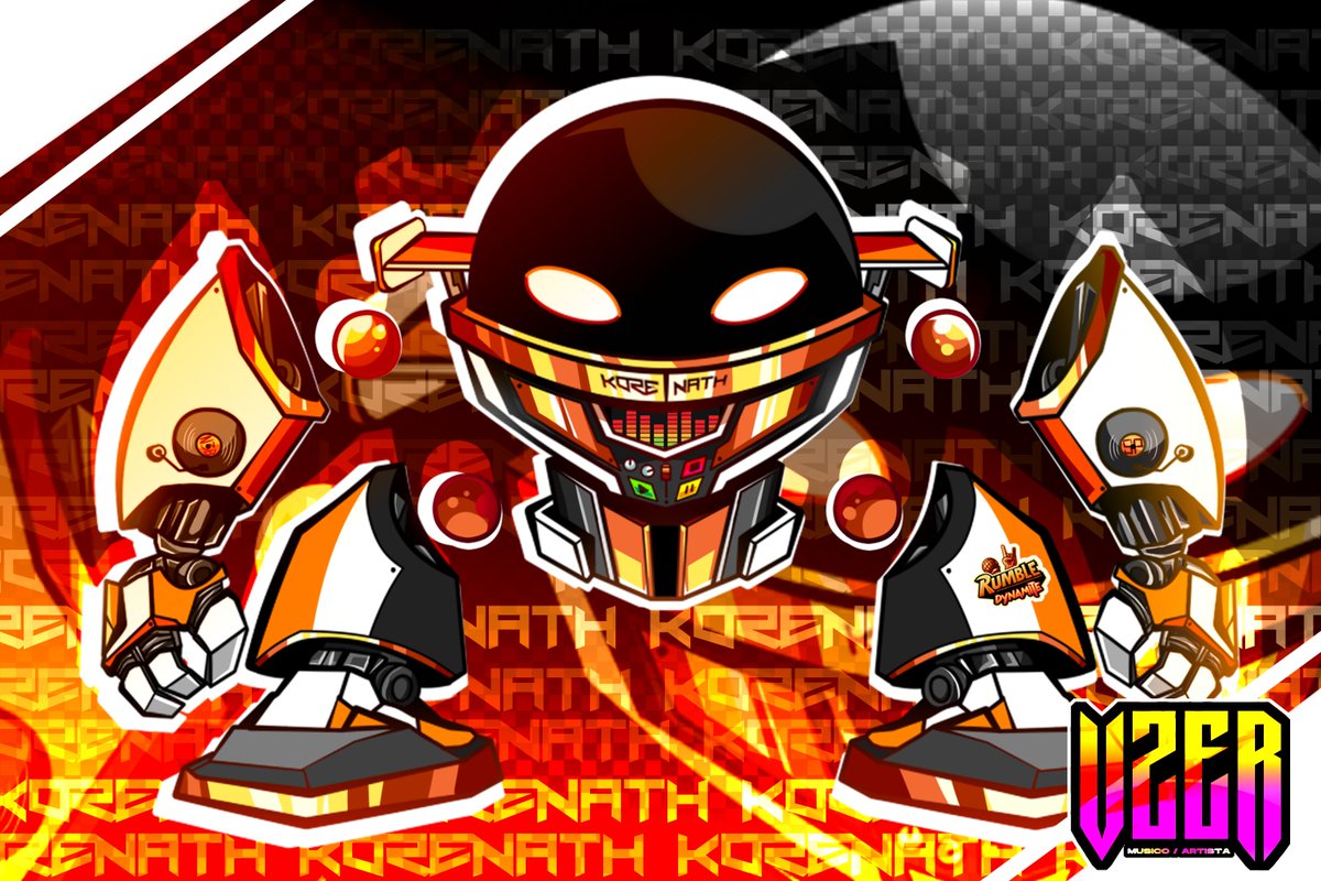 TheVzer's tweet image. I leave here a drawing of my character, called "Korenath", for my future mod "Rumble Dynamite"
#fnf #fridaynightfunkinmod