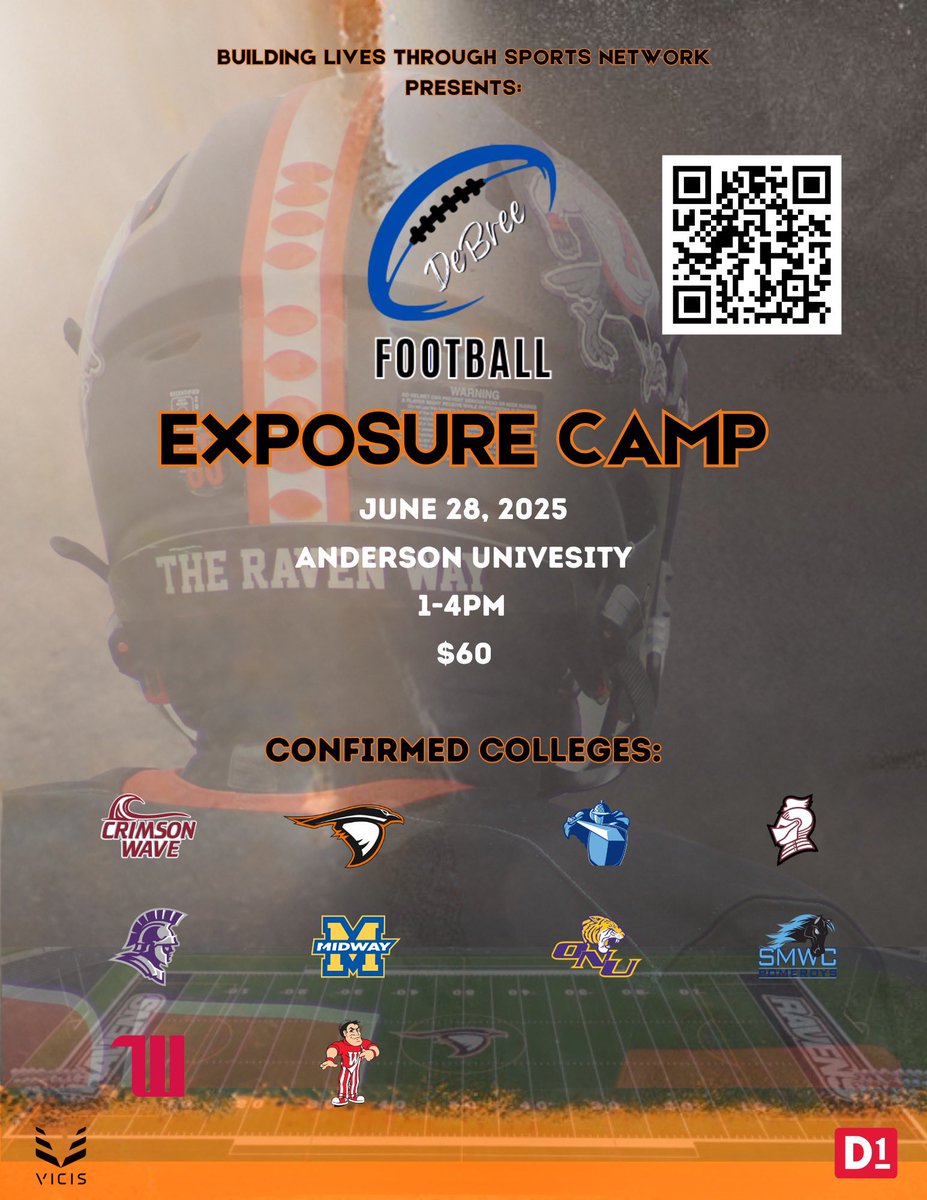 This is the last DeBree Exposure Camp of the camp season⚡️ There will be a ton of exposure with huge opportunities‼️ Get Registered‼️ 

debreefootball.com/event-details/…