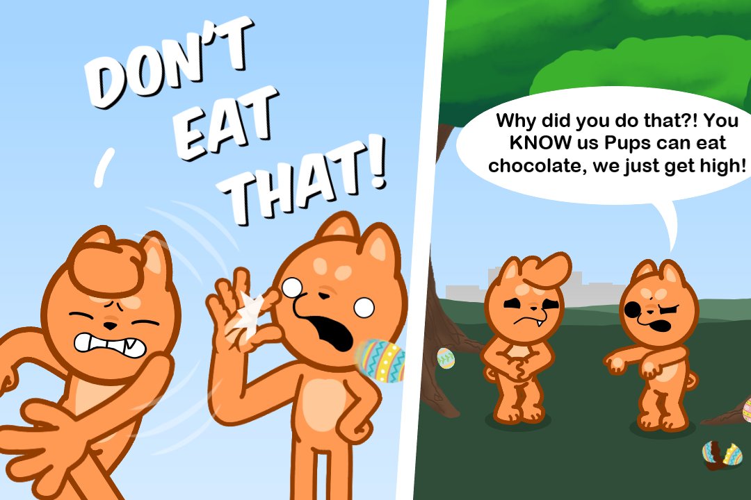MrMiraculon's tweet image. Happy Egg Day everyone! Though, Pups have to be VERY careful on this day, you never know where those eggs actually come from... #Buffpup #shiabun