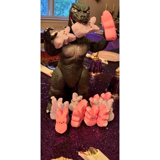 Happy Easter. 

Happy #WrestleMania

My mom's decorating is always... next level.