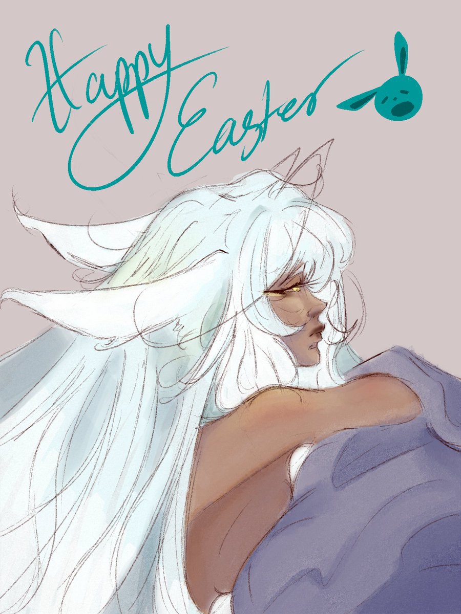 _NyaNy_'s tweet photo. Made Xala as a Bunnyyy.
Hope everyone had a great Easter todaayyy!! 

#ocart #dndart #druid #EasterSunday #art #sketch https://t.co/1ntmFDXOhq